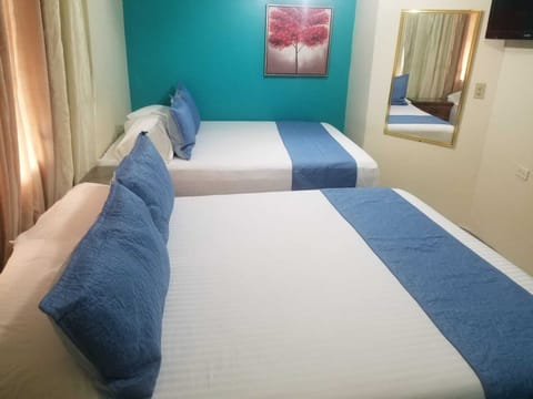 Standard Double Room, 2 Queen Beds | Iron/ironing board, rollaway beds, free WiFi, bed sheets