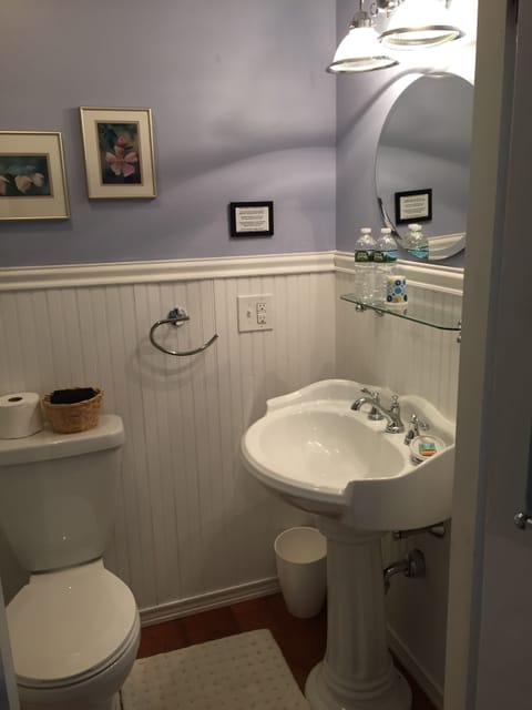 Wisteria Room | Bathroom | Shower, free toiletries, hair dryer, towels