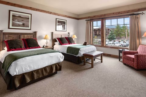 Classic Room, 2 Queen Beds (Viking Lodge) | Premium bedding, in-room safe, desk, blackout drapes