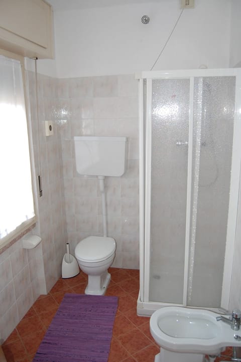 Shower, free toiletries, hair dryer, bidet