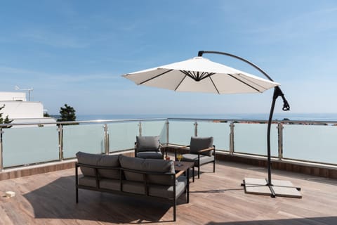 Deluxe Penthouse, 2 Bedrooms, Non Smoking, Sea View | Terrace/patio