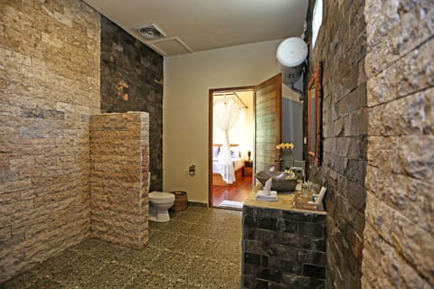 Luxury Villa, 2 Bedrooms, Valley View, Courtyard Area | Bathroom | Combined shower/tub, free toiletries, hair dryer, towels