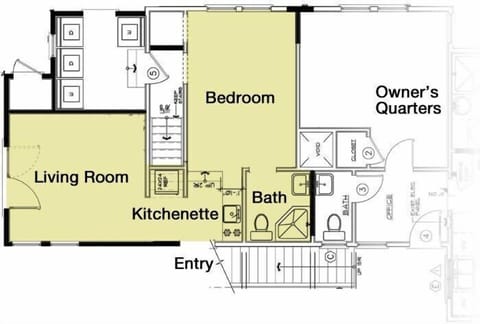 One Bed Apartment Room 1 | Floor plan