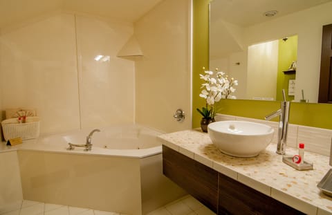 Room (Zen Garden) | Bathroom | Combined shower/tub, jetted tub, rainfall showerhead, free toiletries