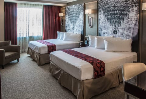 Deluxe Room, 2 Queen Beds | Premium bedding, minibar, in-room safe, desk