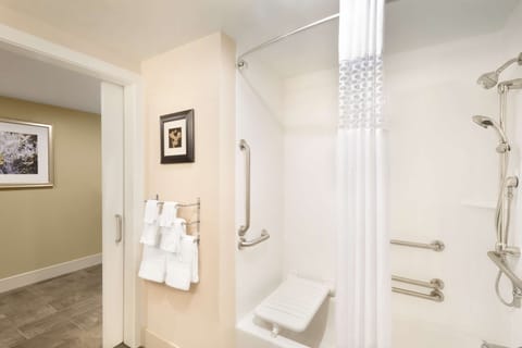 Room, 2 Queen Beds, Accessible, Non Smoking | Bathroom | Free toiletries, hair dryer, towels, soap