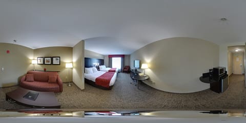 Suite, 2 Queen Beds | Desk, blackout drapes, iron/ironing board, free WiFi