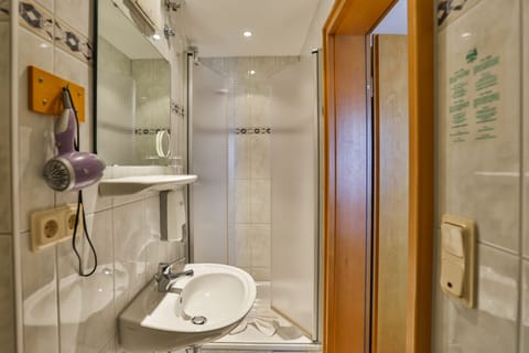 Single Room | Bathroom | Hair dryer, towels