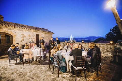 Outdoor wedding area