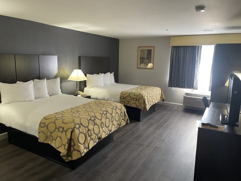 Room, 2 Queen Beds, Non Smoking | 1 bedroom, pillowtop beds, desk, blackout drapes