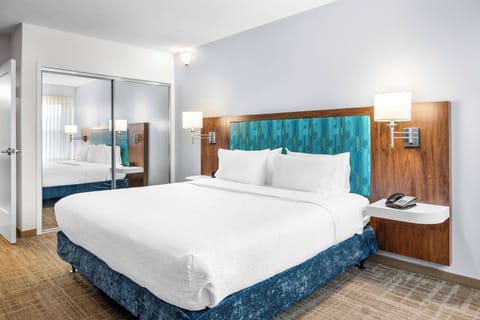 Suite, 1 King Bed, Accessible, Bathtub (Mobility & Hearing) | Premium bedding, pillowtop beds, in-room safe, laptop workspace