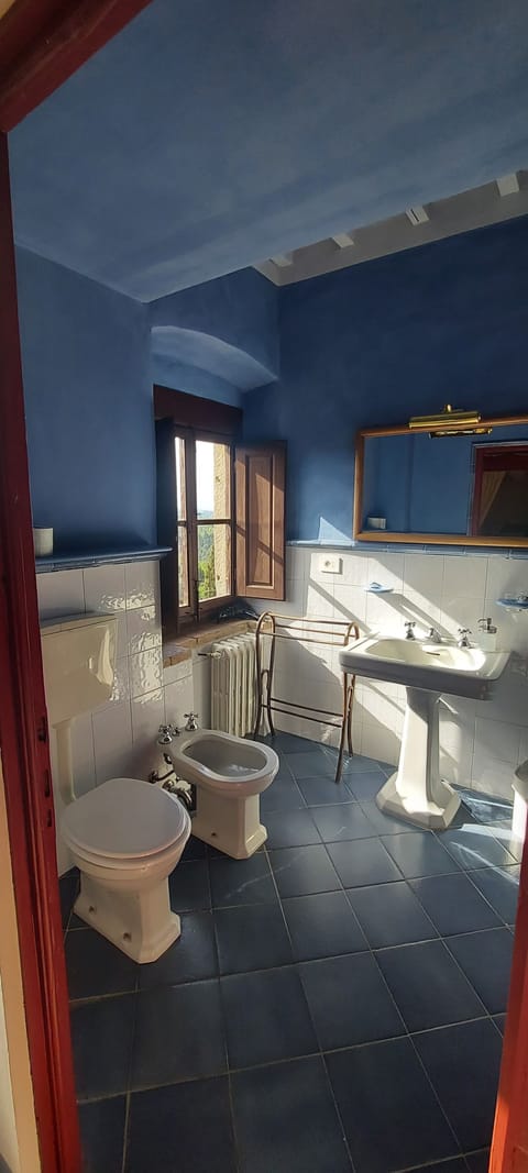 Free toiletries, hair dryer, bathrobes, bidet