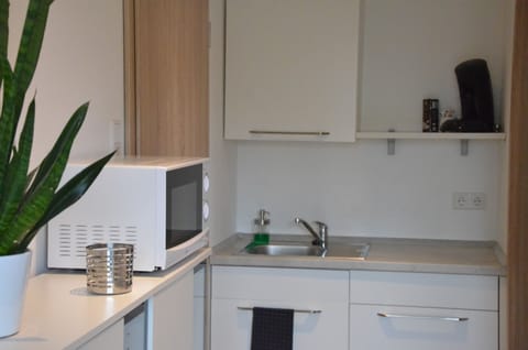 Studio with Terrace (First Floor) | Private kitchenette | Fridge, microwave, stovetop, toaster
