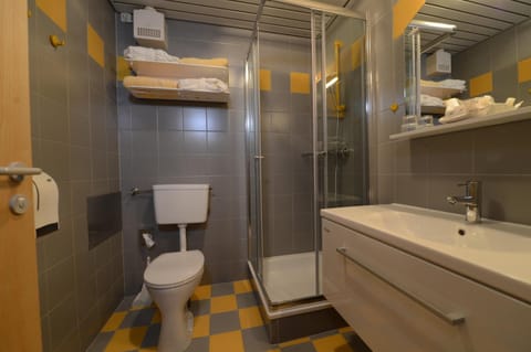 Shower, free toiletries, hair dryer, bathrobes