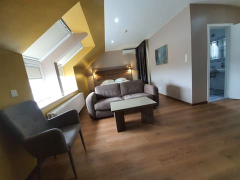 Chambre Familiale Deluxe | Desk, blackout drapes, soundproofing, iron/ironing board