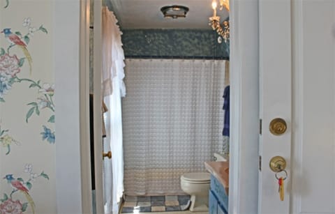 Room, Private Bathroom (Blue) | Bathroom | Hair dryer, towels