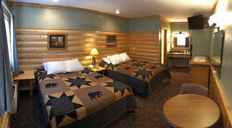 Motel, Mammoth Hot Springs (114) - (2) Queen, Private Bath, Tub/Shower, TV, MW, F, No Roll-away | Free WiFi, bed sheets