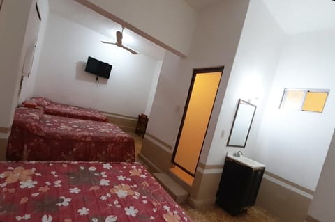 Standard Room, 2 Double Beds | Iron/ironing board, free WiFi, bed sheets