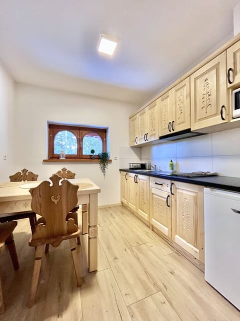 Apartment, 1 Bedroom (2. Tatry) | Private kitchen | Fridge, stovetop, coffee/tea maker, electric kettle