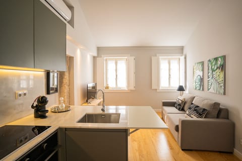 One Bedroom Apartment - Street View | Living area | Flat-screen TV