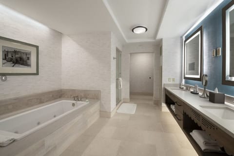 Superior Suite | Bathroom | Separate tub and shower, deep soaking tub, free toiletries, hair dryer