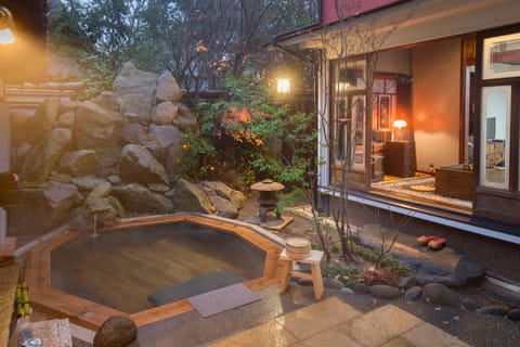 Suite with Open-Air Bath | Deep soaking bathtub