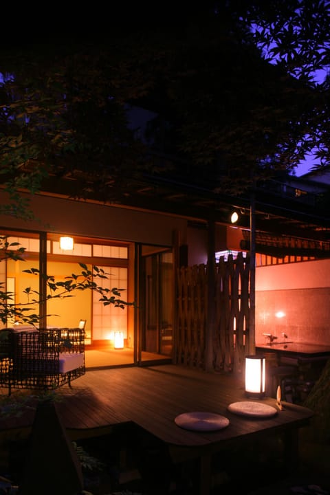 Japanese Executive Room with Tea Room, Private Open Air Bath | Terrace/patio