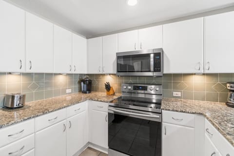 Condo, 2 Bedrooms, Sea View (1-808) | Private kitchen | Full-size fridge, microwave, oven, stovetop