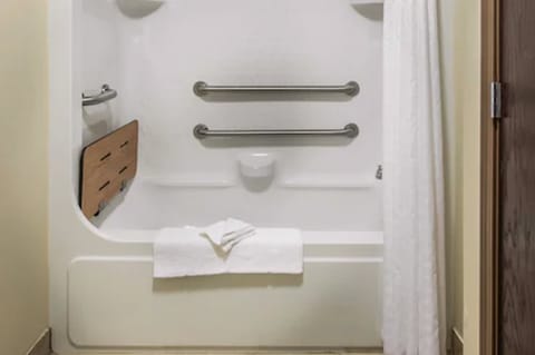 Suite, 1 King Bed, Accessible, Non Smoking | Deep soaking bathtub