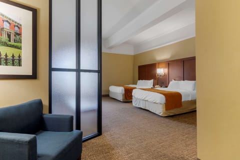 Suite, Multiple Beds, Accessible, Non Smoking | Pillowtop beds, desk, laptop workspace, blackout drapes