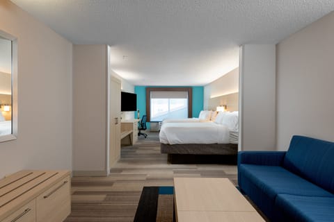 Suite, 2 Queen Beds (Extra Floor Space) | In-room safe, desk, iron/ironing board, free cribs/infant beds
