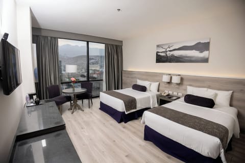 Superior Double Room, 2 Double Beds, Mountain View | In-room safe, desk, iron/ironing board, free WiFi