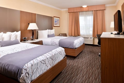 Standard Room, 2 Queen Beds, Accessible, Bathtub | In-room safe, desk, laptop workspace, iron/ironing board