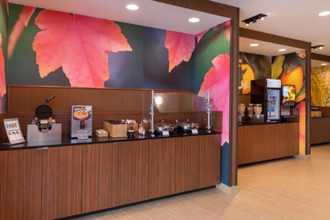 Free daily self-serve breakfast