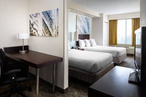 Suite, 2 Double Beds | Premium bedding, down comforters, pillowtop beds, in-room safe