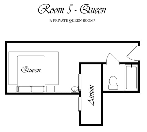 Queen - Room 5 | Floor plan