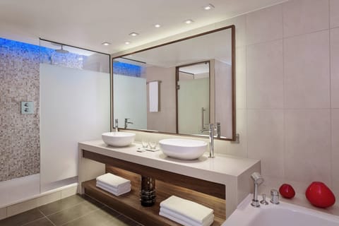 Grand Suite, 2 Bedrooms | Bathroom | Separate tub and shower, deep soaking tub, free toiletries, hair dryer