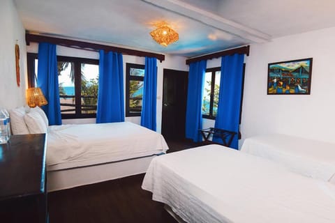 Family Quadruple Room, Sea View | Egyptian cotton sheets, premium bedding, Tempur-Pedic beds, free WiFi