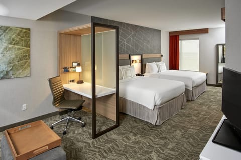 Suite, Multiple Beds | Desk, blackout drapes, soundproofing, iron/ironing board