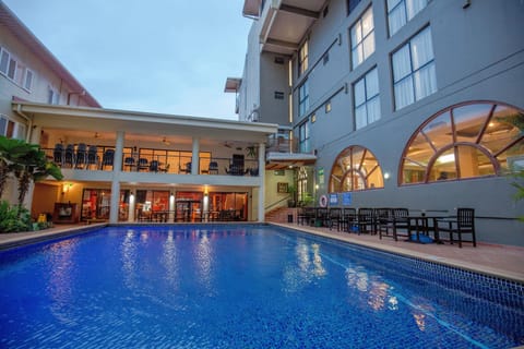 Indoor pool, outdoor pool, open 6:00 AM to 10:00 PM, sun loungers