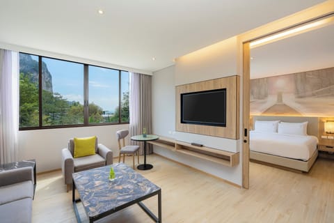 Suite, 1 King Bed, Balcony, Sea View | 1 bedroom, premium bedding, memory foam beds, minibar