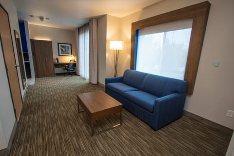 Suite, 1 King Bed, Accessible (Communication, Accessible Tub) | In-room safe, desk, blackout drapes, iron/ironing board