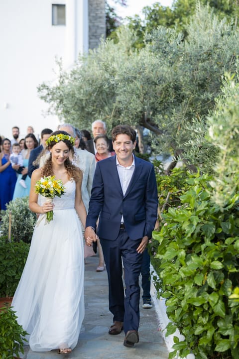 Outdoor wedding area