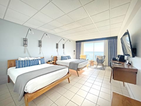 Club Room, 2 Queen Beds, Oceanfront | In-room safe, desk, iron/ironing board, free WiFi