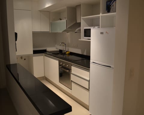 Standard Apartment, 1 Bedroom | Private kitchen | Full-size fridge, microwave, oven, stovetop