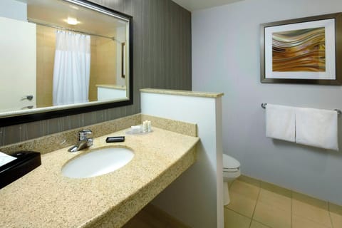 Suite, 1 Bedroom, Balcony | Bathroom | Combined shower/tub, free toiletries, hair dryer, towels