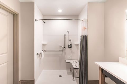 Room, 1 King Bed, Accessible, Non Smoking (Mobility/Hearing Impaired Accessible) | Bathroom | Combined shower/tub, free toiletries, hair dryer, towels