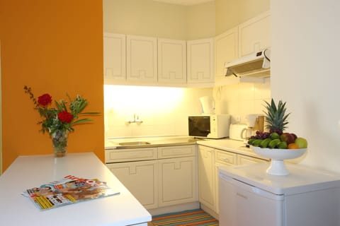 Studio | Private kitchen | Fridge, microwave, stovetop, coffee/tea maker