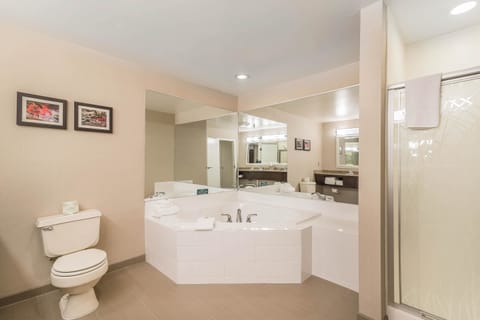 Standard Room, 1 King Bed, Non Smoking | Bathroom | Eco-friendly toiletries, hair dryer, towels