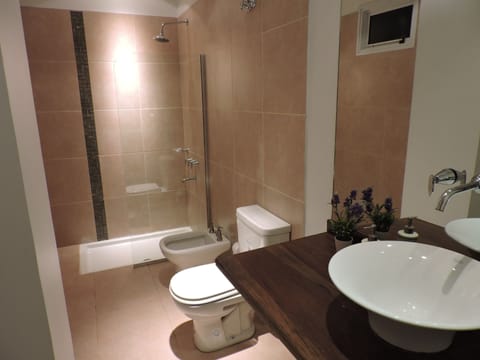 Premium Suite, 1 Bedroom | Bathroom | Free toiletries, hair dryer, bidet, towels